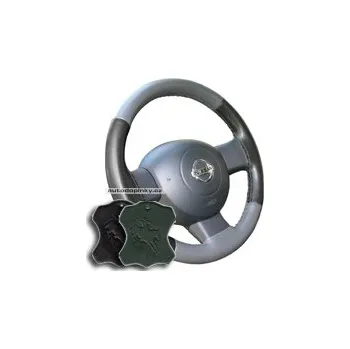 Autopotah Potah volantu kožený Maria Cavallo velikost AX barva černá/tmavě zelená SLEVA 6%