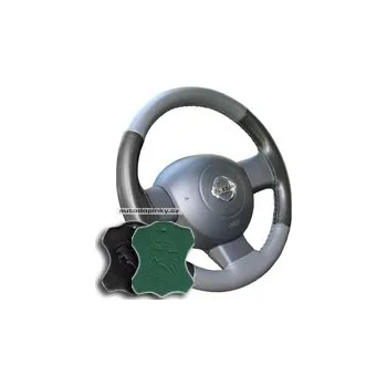 Potah na volant Potah volantu kožený Maria Cavallo velikost CX barva černá/světle zelená SLEVA 6%