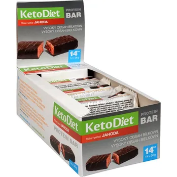 Keto dieta KetoDiet Proteinové tyčinky 14 ks 7 porcí