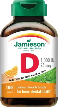 Jamieson Vitamín D3 25 mcg žvýkací 100 tbl.