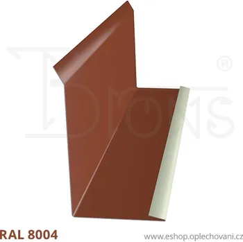 Střešní lemovaní Lemování zdí rš 200 cihlově červená