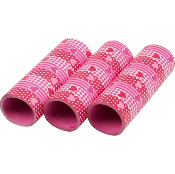 Party dekorace Serpentýny 3ks srdce 350236