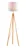 Ideal Lux York PT1 stojací lampa 1xE27 60 W, dřevo/bílá