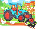 Bigjigs Toys Puzzle Traktor 9 dílků