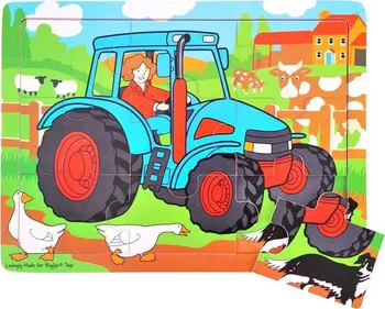 Bigjigs Toys Puzzle Traktor 9 dílků