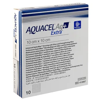 Krytí na ránu Convatec Aquacel Ag+ EXTRA 10 x 10 cm 10 ks