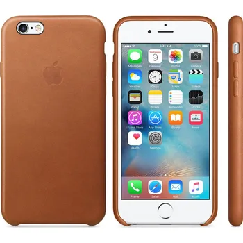 Pouzdro na mobilní telefon Kryt na mobil Apple Leather Case pro iPhone 6S - Saddle Brown