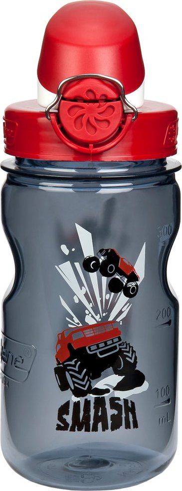 Nalgene Kids Otf Smash Bottle (Gray/Red, 12-Ounce)