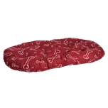 Samohýl Kost polštář ovál vínovo/bílý