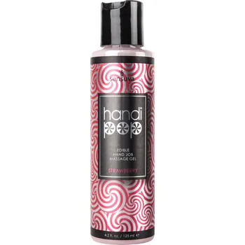 Lubrikační gel Sensuva Handipop Strawberry Hand Job Massage Gel 125ml