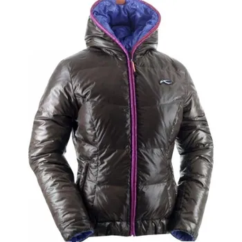 Dámská bunda Kjus Backflip Jkt, péřová, oboustranná, hnědá/fialová 36