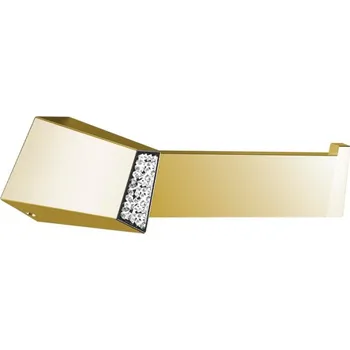 Sapho Soul Crystal držák toaletního papíru bez krytu zlato