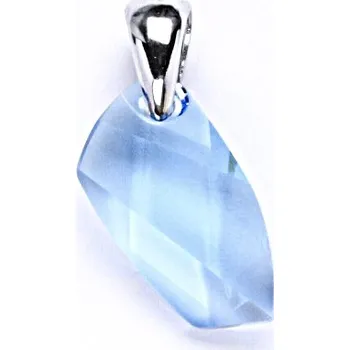 Šperk Stříbrný přívěšek s krystalem Swarovski akvamarín, P 1302