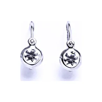 Náušnice Stříbrné dětské naušnice se zirkonem (barva čirá)NK 1317