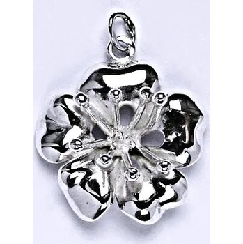 Přívěsek Stříbrný přívěsek, kytička,přívěsek ze stříbra, P 125