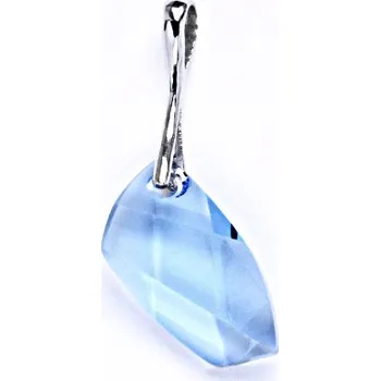 Přívěsek Stříbrný přívěšek s krystalem Swarovski akvamarín, P 1295