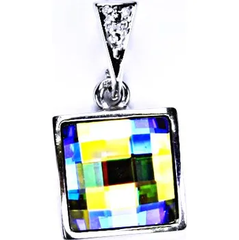 Šperk Stříbrný přívěšek, šperky, Swarovski krystal (AB Crystal) P 1305/16