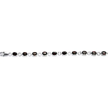 Náramek Stříbrný náramek s přírodním granátem,šperk R 1245