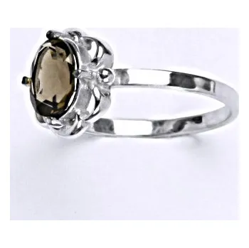 Prsten Stříbrný prsten, přírodní záhnněda, prstýnek ze stříbra, T 1140