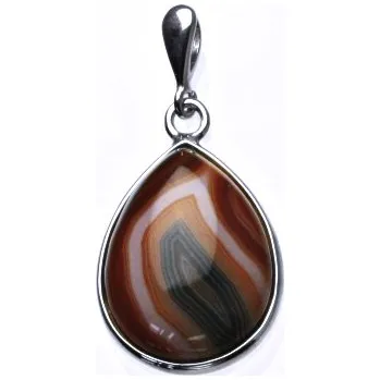 Přívěsek Stříbrný přívěsek, kapka přírodní karneol, přívěšek ze stříbra, P 1491B