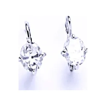 Náušnice Náušnice stříbrné se zirkonem na patent VE 169