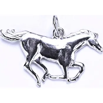 Přívěsek Stříbrný přívěšek - běžící kůň - P 58 (Stříbrný kůň)