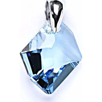 Přívěsek Stříbrný přívěšek s krystalem Swarovski Cosmic pendant akvamarin, P 1302