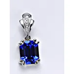 Stříbrný přívěšek s krystalem safír, P 1201/1
