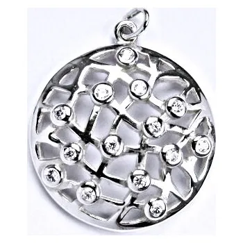 Přívěsek Stříbrný přívěšek s čirými zirkony, P 1423