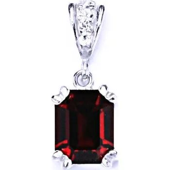 Šperk Stříbrný přívěsek se Swarovski krystalem siam, P 1201/2