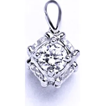 Přívěsek Stříbrný přívěšek se zirkony 10