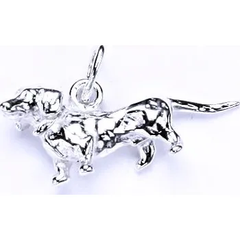 Přívěsek Stříbrný přívěšek - jezevčík figurka, P 303