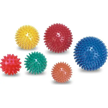 Míč masážní ježek pr.9cm -červený