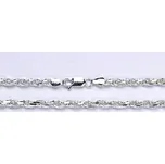 Stříbrný řetízek kroucená labmada, řetízek ze stříbra 18,61 g