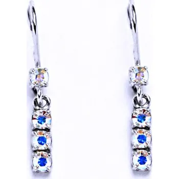 Náušnice Stříbrné náušnice se Swarovski krystalem AB NK 1323V