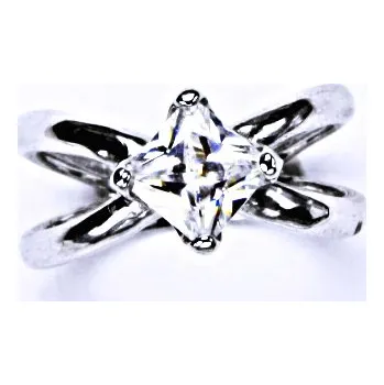 Prsten Stříbrný prsten (zásnubní) se zirkonem0 T 1265