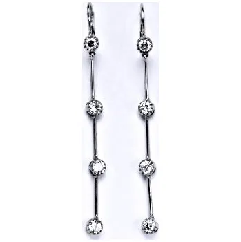 Náušnice Stříbrné naušnice se zirkonem na patent, 002853903001 VE 285