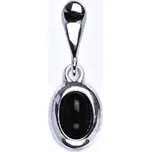 Stříbrný přívěsek,přírodní kámen onyx 6x4 mm, P 1353