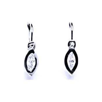 Náušnice Náušnice se zirkony stříbrné, dětské náušnice VE 245