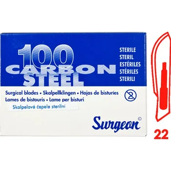 Skalpel Čepelky Surgeon vel.22 , balení (100ks)