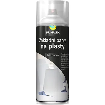Barva ve spreji Primalex Sprej - základní barva na plasty 400 ml bezbarvá