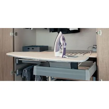 Žehlicí prkno Ironfix skládací do zásuvky Hliníkový