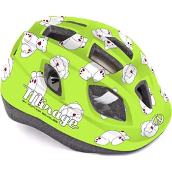 Cyklistická přilba Author Mirage Inmold zelená/medvěd 48-54
