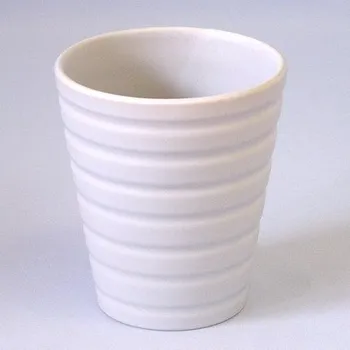 Zahradní dekorace Obal keramika vlnka 13,4cm šedá mat (YB904054SM-2)