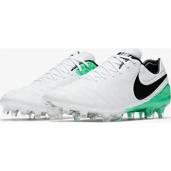 NIKE Tiempo Legend VI FG bílé/zelené Kopačky NIKE Tiempo Legend VI FG bílé/zelené