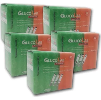Testovací proužky GlucoLab 250 ks