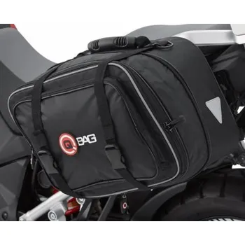 Zavazadlo na motocykl QBag boční textilní brašny na motorku nastavitelné 30 - 46 l