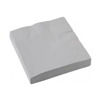 Papírový ubrousek Stříbrné ubrousky 20 ks, 33 cm x 33 cm