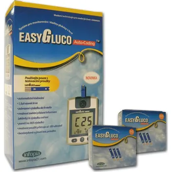 Diagnostický test Glukometr EasyGluco + 100 ks proužků