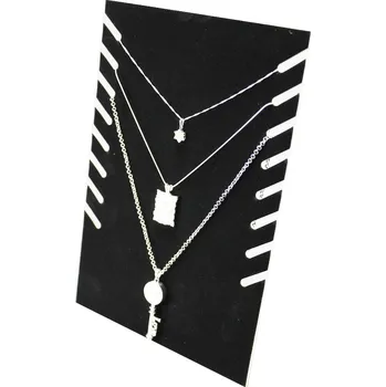 Šperkovnice Dekolt, stojánek, stojan na šperky černý samet, DKP1 skládací (DKP1)